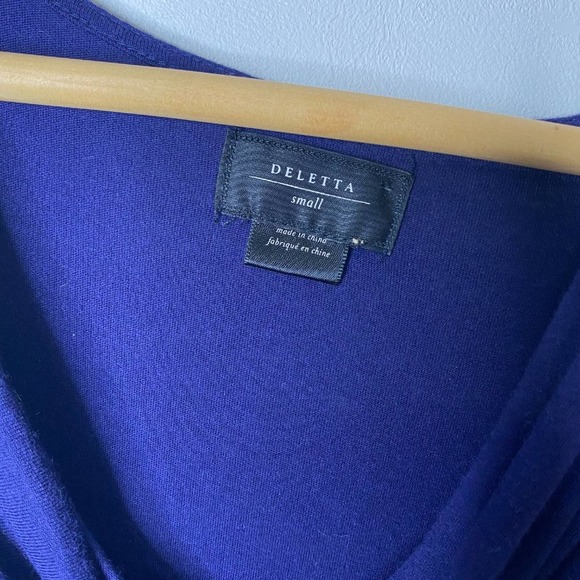 Anthropologie Deletta Dress V Neck Pockets Small - Picture 10 of 14